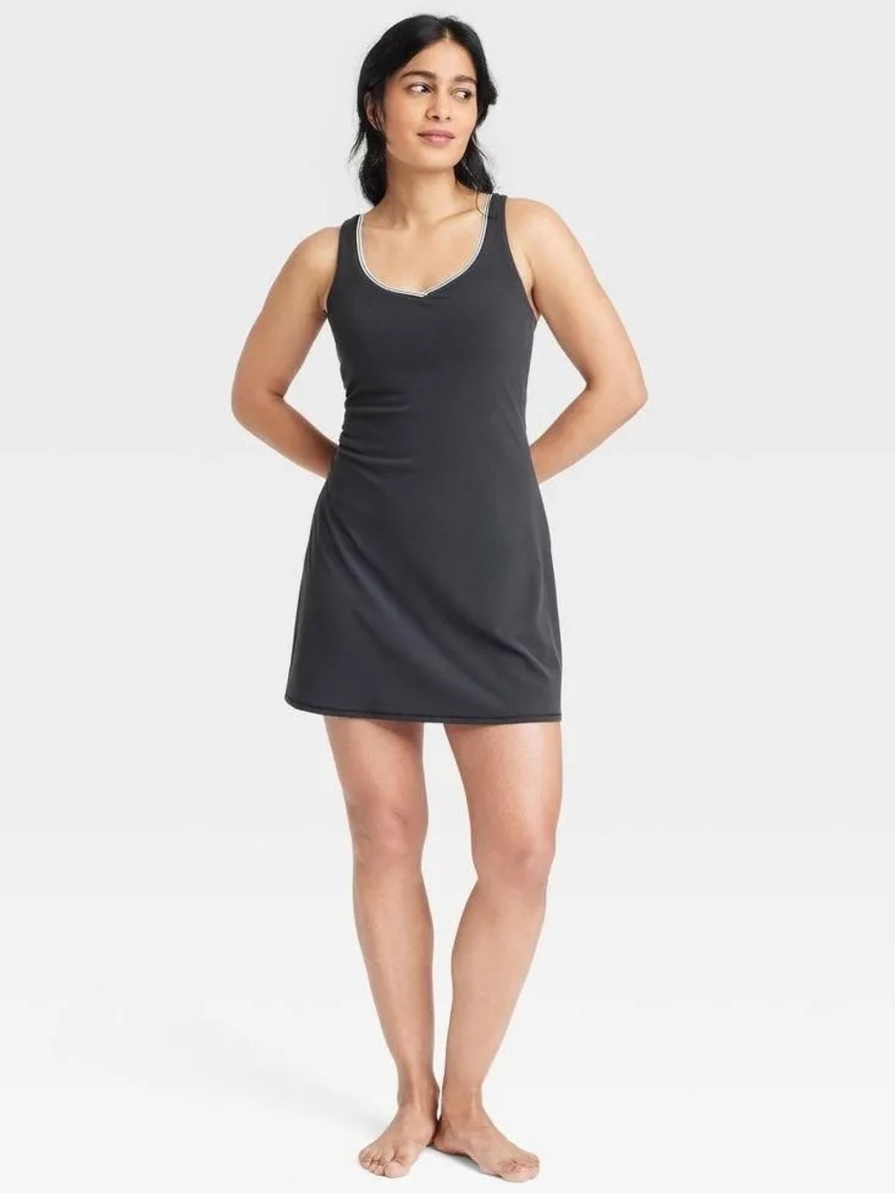 NWT All In Motion Everyday Soft Active Dress. Black. Sz L